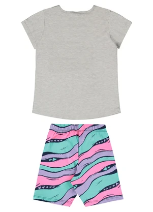 Guloseima - Conjunto Infantil Blusa e Ciclista Cinza - GULOSEIMA