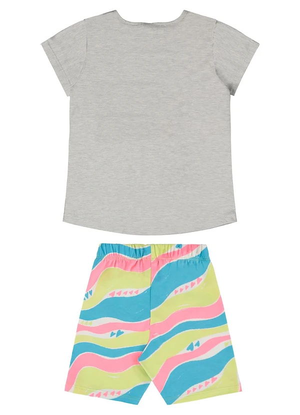 Guloseima - Conjunto Infantil Blusa e Ciclista Cinza 2