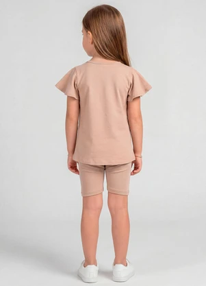 Select - Conjunto Infantil Blusa e Ciclista Marrom - SELECT