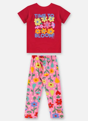 Up Baby - Conjunto Infantil Blusa e Legging Vermelho - UP BABY