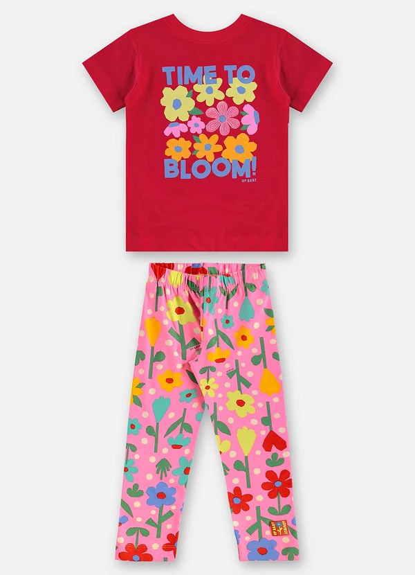 Up Baby - Conjunto Infantil Blusa e Legging Vermelho 2