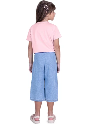 Trick Nick - Conjunto Infantil Blusa e Pantacourt Rosa - TRICK NICK