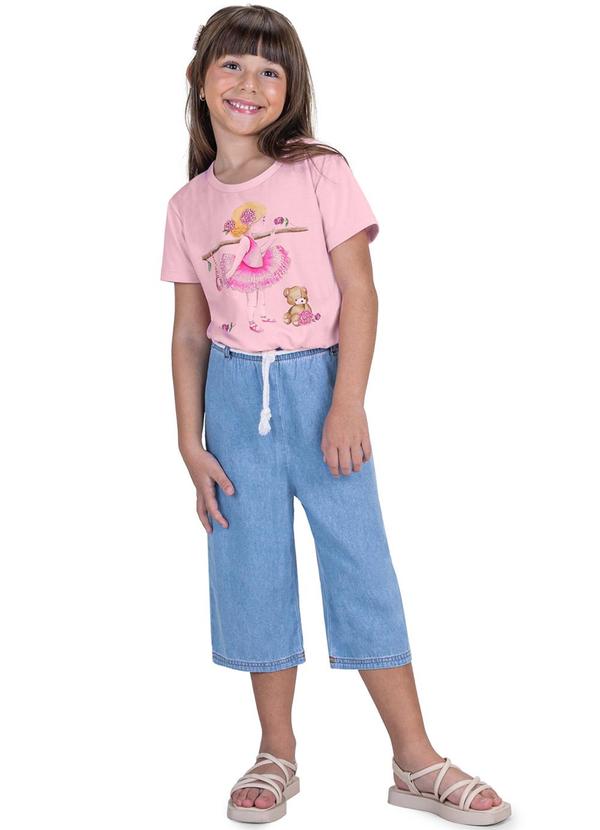 Trick Nick - Conjunto Infantil Blusa e Pantacourt Rosa 3