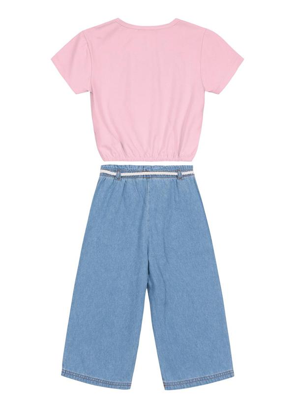 Trick Nick - Conjunto Infantil Blusa e Pantacourt Rosa 4