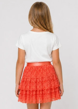Trick Nick - Conjunto Infantil Blusa e Saia Bege - TRICK NICK