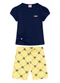 Duduka - Conjunto Infantil Blusa e Short  Vermelha - variação: Azul