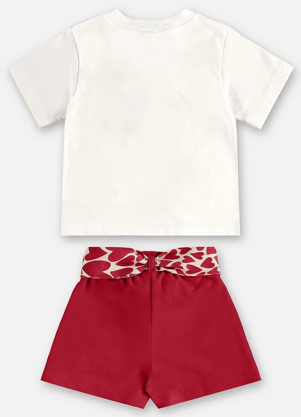 Up Baby - Conjunto Infantil Blusa e Short Bege 5
