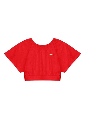 Duduka - Conjunto Infantil Blusa e Short  Bordô - DUDUKA