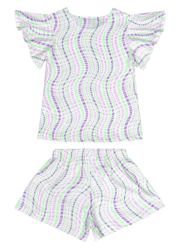 Guloseima - Conjunto Infantil Blusa e Short Branco 2