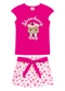 Duduka - Conjunto Infantil Blusa e Short Branco - variação: Rosa