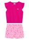 Duduka - Conjunto Infantil Blusa e Short  Rosa - variação: Rosa