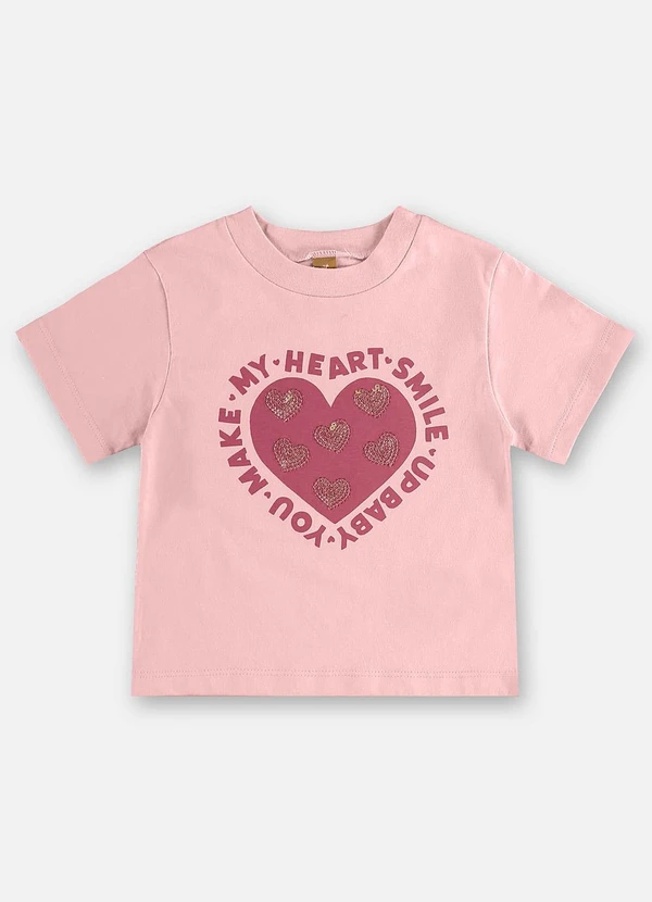 Up Baby - Conjunto Infantil Blusa e Short Rosa 3