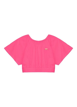 Duduka - Conjunto Infantil Blusa e Short  Rosa - DUDUKA