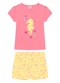 Duduka - Conjunto Infantil Blusa e Short Saia Branco - variação: Rosa
