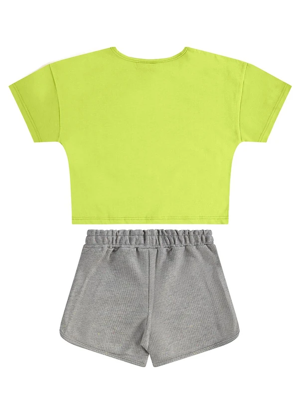 Guloseima - Conjunto Infantil Blusa e Shorts Amarelo 2