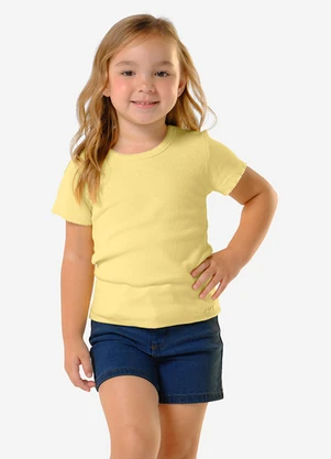 Trick Nick - Conjunto Infantil Blusa e Shorts Amarelo - TRICK NICK