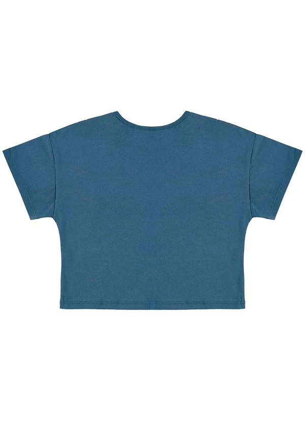 Guloseima - Conjunto Infantil Blusa e Shorts Azul 4