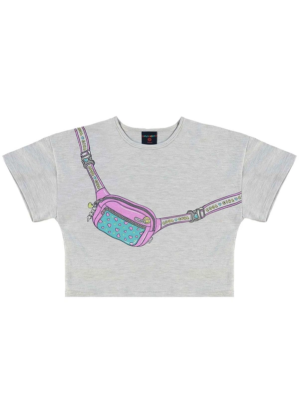 Guloseima - Conjunto Infantil Blusa e Shorts Cinza 3