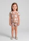 Select - Conjunto Infantil Blusa e Shorts Azul - variação: Marrom