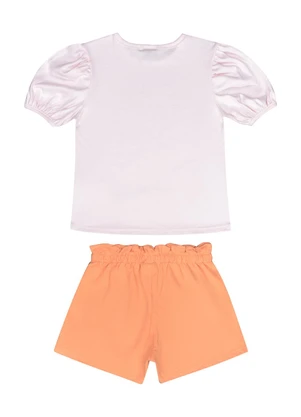 Guloseima - Conjunto Infantil Blusa e Shorts Rosa - GULOSEIMA