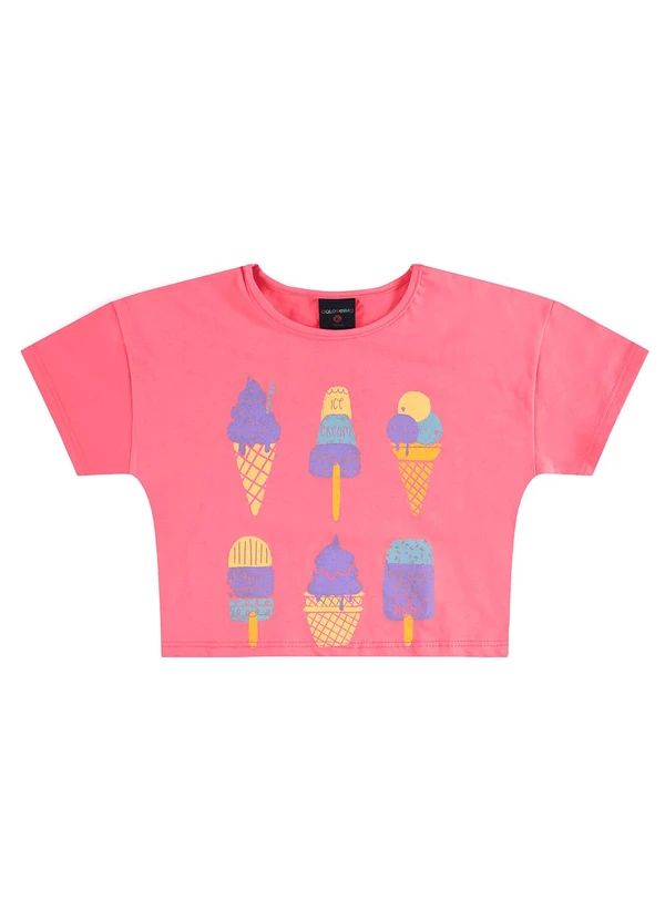Guloseima - Conjunto Infantil Blusa e Shorts Rosa 3