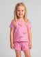 Select - Conjunto Infantil Blusa e Shorts Bege - variação: Rosa