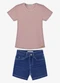 Trick Nick - Conjunto Infantil Blusa e Shorts Amarelo - variação: Rosa