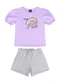 Guloseima - Conjunto Infantil Blusa e Shorts Roxo - variação: Roxo