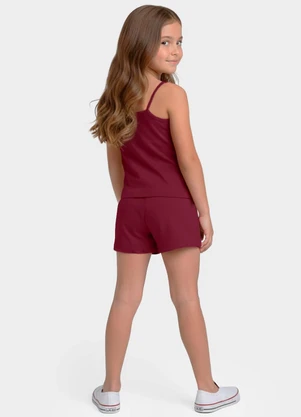 Select - Conjunto Infantil Blusa e Shorts Vermelho - SELECT