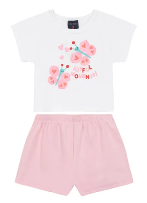Guloseima - Conjunto Infantil Borboletinha Branco - GULOSEIMA