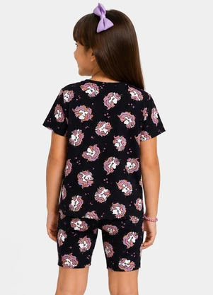 Secret Glam - Conjunto Infantil Camisa com Ciclista Azul - SECRET GLAM