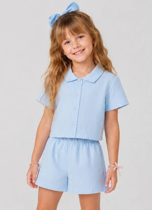 Trick Nick - Conjunto Infantil Camisa e Short Azul - TRICK NICK