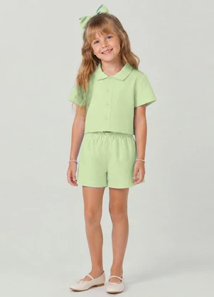 Trick Nick - Conjunto Infantil Camisa e Short Verde - TRICK NICK