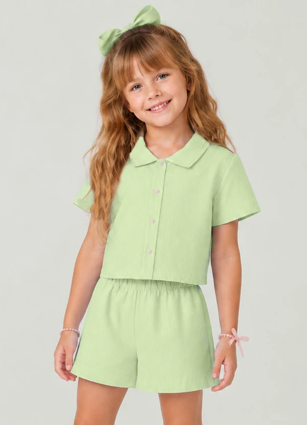 Trick Nick - Conjunto Infantil Camisa e Short Verde