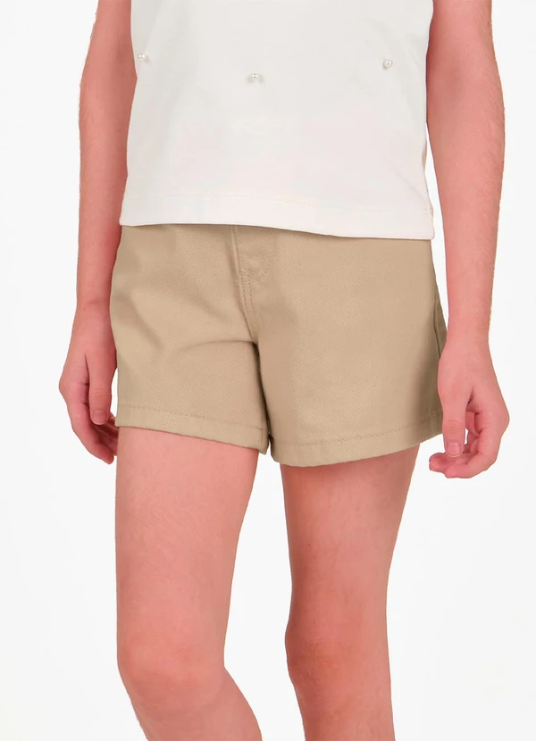 Trick Nick - Conjunto Infantil Camiseta com Shorts Bege 5