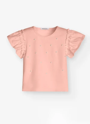 Trick Nick - Conjunto Infantil Camiseta com Shorts Rosa - TRICK NICK