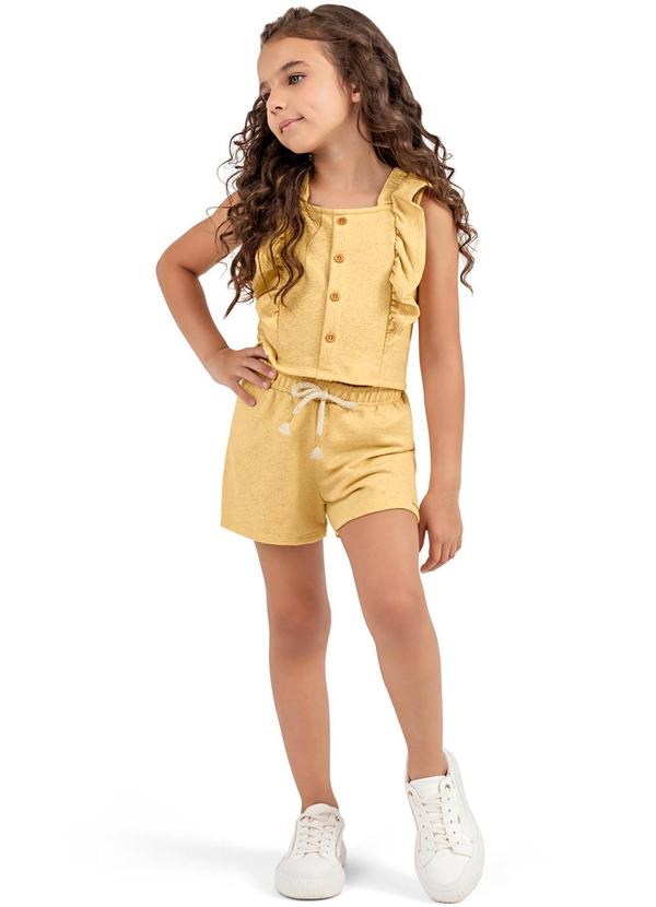 Colorittá - Conjunto Infantil  Casual e Colorittá Amarelo