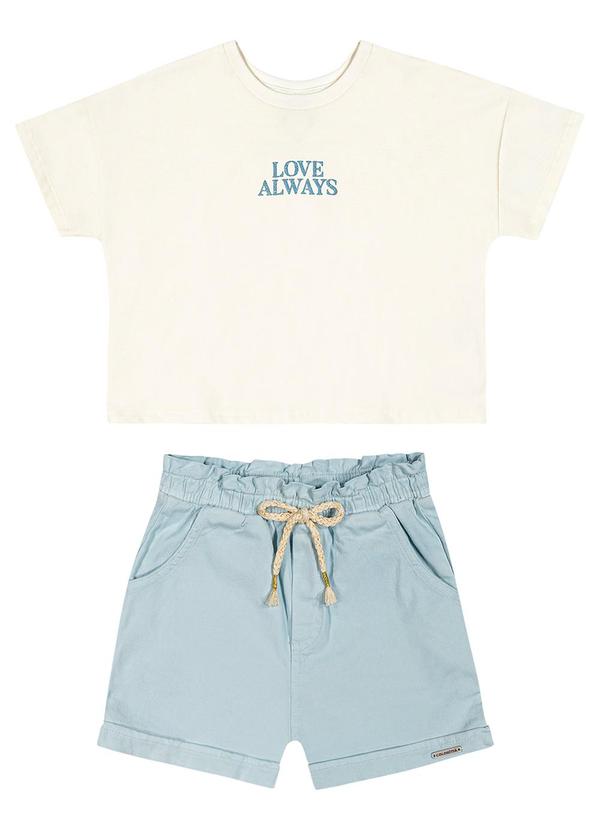 Colorittá - Conjunto Infantil  Casual Love Colorittá Bege 2