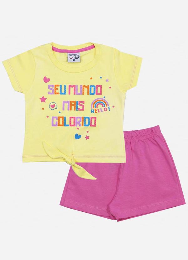Turminha - Conjunto Infantil Colorido Amarelo