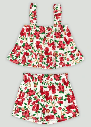 Conjunto Infantil com Bata e Short Up Baby Rosa - UP BABY