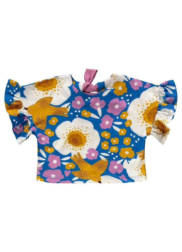 Três e Já - Conjunto Infantil com Blusa e Calça Azul 5