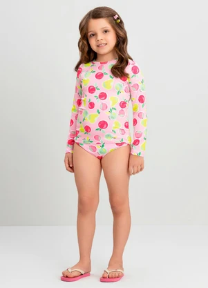 Conjunto Infantil com Blusa e Calcinha Quimby Rosa - QUIMBY