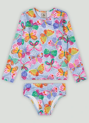 Conjunto Infantil com Blusa e Calcinha Quimby Roxo - QUIMBY