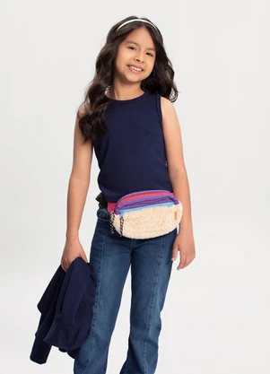 Alakazoo - Conjunto Infantil com Blusa e Cardigan Azul - ALAKAZOO