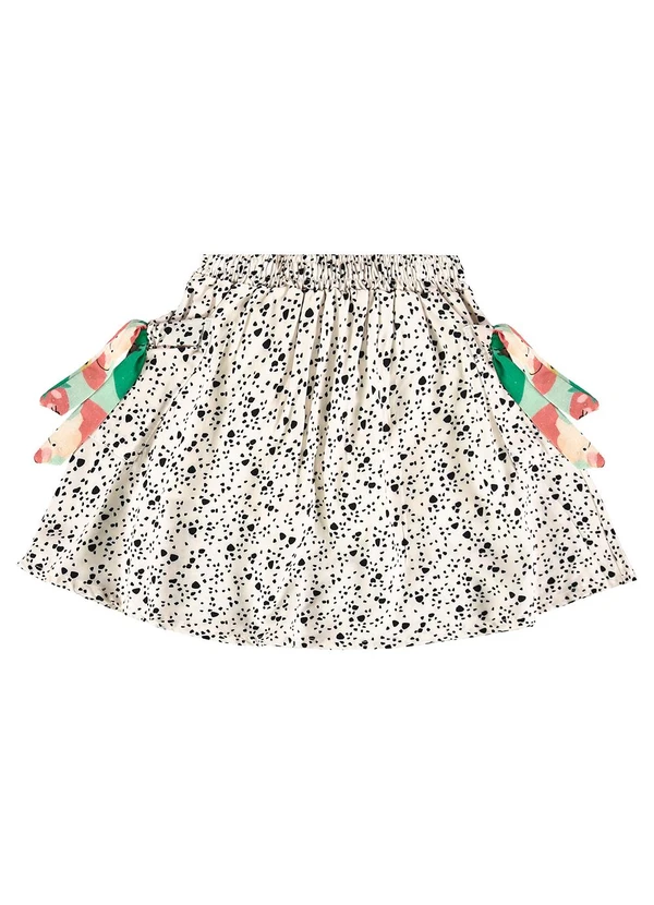 Três e Já - Conjunto Infantil com Blusa e Saia Verde 8