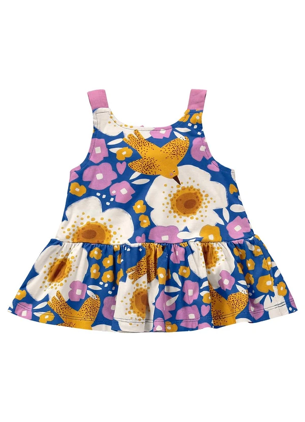 Três e Já - Conjunto Infantil com Blusa e Short Azul 5