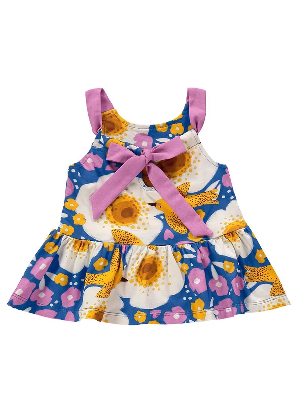 Três e Já - Conjunto Infantil com Blusa e Short Azul 6