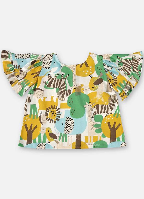 Up Baby - Conjunto Infantil com Blusa e Short Bege 5