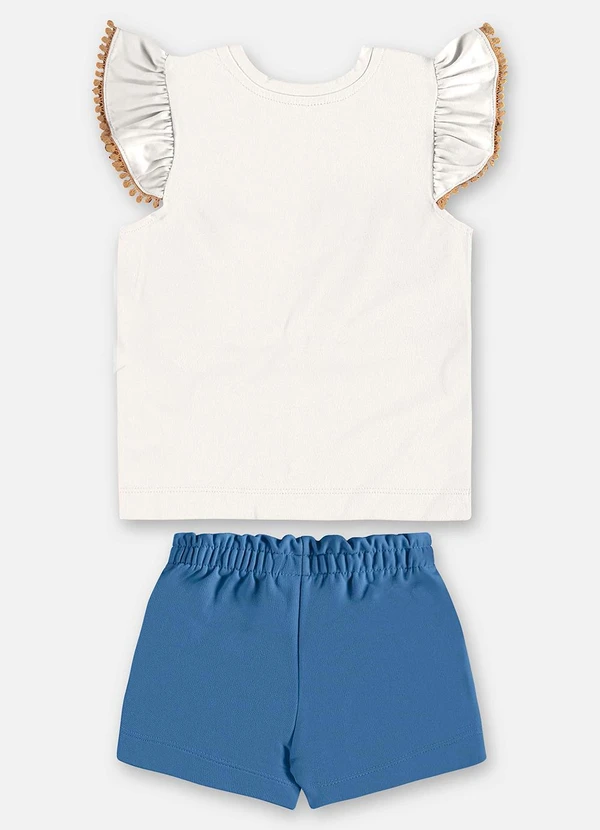 Up Baby - Conjunto Infantil com Blusa e Short Bege 3