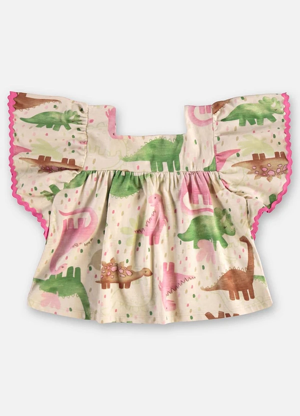 Up Baby - Conjunto Infantil com Blusa e Short Bege 3